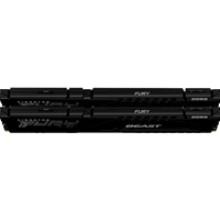Kingston FURY Beast KF552C40BBK2-16 16GB (2x 8GB) DIMM System Memory, 5200MHz, DDR5, CL40, Black, Intel XMP