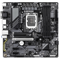 Gigabyte B760M DS3H GEN5 Intel Socket 1700 Motherboard, Micro ATX, 4x DDR5 Slots, 2x M.2 Sockets, 2.5GbE LAN, 1x D-Sub / 1x DisplayPort / 1x HDMI Port