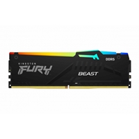 Kingston FURY Beast KF552C40BB2AK2-64 64GB (2x 32GB) DIMM System Memory, 5200MHz, DDR5, CL40, Black, RGB, Intel XMP