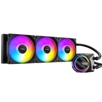 Antec Skeleton 360ARGB Liquid CPU Cooler, Universal Socket, Black, 360mm Radiator, PWM up tp 2000 RPMCooling Fans, Addressable RGB LED Lighting