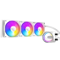 Antec Skeleton 360ARGB Liquid CPU Cooler, Universal Socket, White, 360mm Radiator, PWM up tp 2000 RPMCooling Fans, Addressable RGB LED Lighting