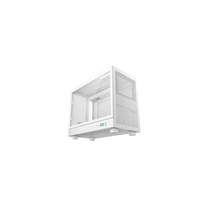 DeepCool CH160 PLUS Micro-ATX Mini Tower PC Case, Tempered Glass, Mesh Airflow Design, 240mm Radiator Support, USB-C & USB 3.0 Front I/O, GPU up to 342mm, White