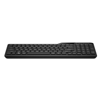 HP 475 Dual-Mode Wireless Keyboard, Bluetooth or 2.4Ghz Wireless, Pair up to 3 Devices, 12 Progammable Keys, Qwerty UK English Layout, Black
