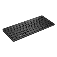 HP 355 Compact Multi-Device Keyboard, Bluetooth Wireless, Pair up to 3 Devices, Up To 2 Year Battery Life, Qwerty UK English Layout, Black