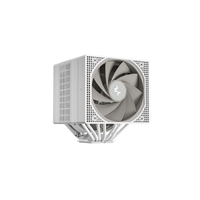 DeepCool ASSASSIN VC ELITE White Dual-Tower CPU CoolerVapor Chamber Base, 7 Heatpipes, 300W TDP, Quiet Dual Fans (140mm + 120mm), Dual Performance/Quiet Modes, Universal Socket Support