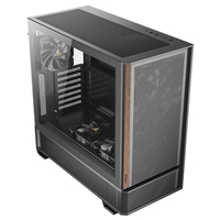 Antec P30 Air Mid-Tower Gaming Case, 1 x USB Type-C / 2 x USB 3.0, Tempered Glass Side Window Panel, Large Mesh Front with Premier Wood Accents, 3 x Pre-Installed PWM Fans, ATX, Micro-ATX , ITX Compatible