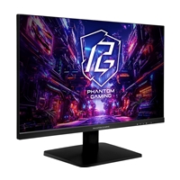 ASRock Phantom Gaming PG27FFX1B 27 Inch FHD (1920 x 1080) Flat IPS Gaming Monitor, 520Hz Refresh Rate 1ms Response Time, 2 x HDMI 2.1, 1 x DisplayPort 1.4, 2 x USB 3.2 Gen1 Type-A, 1 x USB 3.2 Gen1 Type-B, 1 x Headphone Out