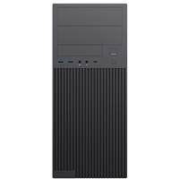 CiT Academy Mid-Tower Office PC Case With USB Type C and 80mm Rear Black Fan and 500W Power Supply Included
