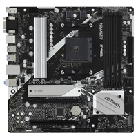 ASRock A520M PRO4 Super Alloy AMD AM4 Socket Motherboard, Micro-ATX, 4x DDR4 Slots, 1x M.2 Socket, GbE LAN, 1x D-Sub / 1x DisplayPort / 1x HDMI Port