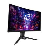 ASRock Phantom Gaming PG27QRT2A 27 Inch QHD (2560 x 1440) Curved (1500R) VA Gaming Monitor, 180Hz 1ms (MPRT) Response Time, 2 x HDMI 2.0, 1 x DisplayPort 1.4, with Speakers, Integrated Wi-Fi Antena (Compatible with Wi-Fi 4/5/6/6E/7)