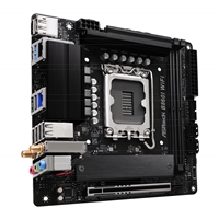 ASRock B860I WiFi Intel 1851 Socket Motherboard, Mini-ITX, 2x DDR5 Slots, 2x M.2 Socket, 2.5GbE + 1GbE LAN, Wi-Fi 6E, 1x DisplayPort / 1x HDMI Port