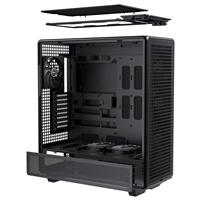 Antec 900 Full Tower Gaming Case, 1 x USB Type-C / 2 x USB 3.0, Tempered Glass Side Window Panel, 6 x Pre-Installed High- Performance PWM Fans, ATX, E-ATX, SS-CEB,SSI-EEB , Threadripper, (Supports Back-Connect Motherboards)