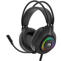 Marvo H8325 Akari 40 USB 2.0 Wired Gaming RGB Headset (Black)