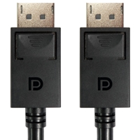 DisplayPort (M) to DisplayPort (M), DisplayPort 2.1, 1m, 8K60Hz Support, 2K240Hz (2560 x 1440) Support, UHBR10, 16k30Hz Support, 1080p Support 360Hz, Black