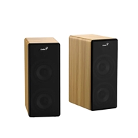 Genius SP-HF1220BT 45W RMS, Bluetooth 2-Way Wood Speakers, Bluetooth, 3.5mm