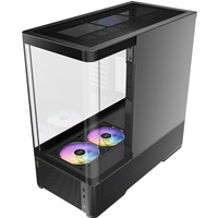 Antec Constellation C6 Curve ARGB Mid Tower Gaming PC Case, 3-Sided Curved Tempered Glass, 3 Pre-Installed ARGB PWM Fans, USB-C 10Gbps, 360mm Radiator Support, ATX/Micro-ATX/ITX, Black