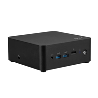 MSI Cubi NUC 1M, Intel Core 5 120U (14th Gen) Barebone, Intel Graphics, 2x DDR5 Slots, Dual ThunderBolt 4, Dual HDMI, Dual LAN, WiFi 6E, BT 5.3 with VESA Mount and Keyboard & Mouse