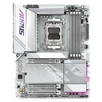 Gigabyte X870E AORUS ELITE WIFI7 ICE AMD AM5 Socket Motherboard, ATX, 4x DDR5 Slots, 4x M.2 Sockets, Fitted I/O Shield, 2.5GbE LAN, Wi-Fi 7, 1x HDMI Port / 2x USB-C (USB4)