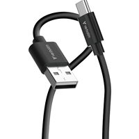 Verbatim Essentials Sync & Charge USB-A to C Cables (2 pack) Black & White,1m,18W QC, 480Mbps, Quick Charge 3.0 Support Up To 18W Charging