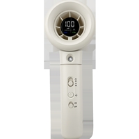 Verbatim Cool 'n' Go Aqua Breeze Handheld Fan, Portable Cooling with Refreshing Mist Spray - White/Silver