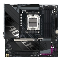 Gigabyte B850M AORUS ELITE WIFI6E AMD AM5 Socket Motherboard, Micro-ATX, 4x DDR5 Slots, 2x M.2 Socket, Fitted I/O Shield, 2.5GbE LAN, Wi-Fi 6E, 1x DisplayPort