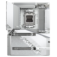 Gigabyte B850 AORUS STEALTH ICE AMD AM5 Socket Motherboard, ATX, 4x DDR5 Slots, 3x M.2 Socket, Fitted I/O Shield, 5GbE LAN, Wi-Fi 7, 1x HDMI Port