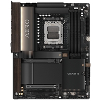Gigabyte X870E AERO X3D DARK WOOD AMD AM5 Socket Motherboard, ATX, 4x DDR5 Slots, 4x M.2 Sockets, Fitted I/O Shield, 2x 5GbE LAN, Wi-Fi 7, 1x HDMI Port / 2x USB-C (USB4)
