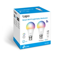 TP-Link Tapo L530B(2-Pack) Smart Wi-Fi Light Bulb, Multicolor, B22, 2-Pack