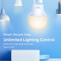 TP-Link Tapo L510E(2-Pack) Dimmable Smart Light Bulb, E27, 2-Pack