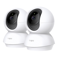 TP-Link Tapo C200P2 Pan/Tilt Home Security WiFi Camera, 2-Pack