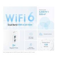 TP-Link Deco X10(1-pack) AX1500 Whole Home Mesh Wi-Fi 6 System, 3 pack