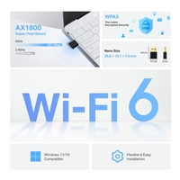 TP-Link Archer TX20U Nano AX1800 Nano Dual Band Wi-Fi 6 USB Adapter