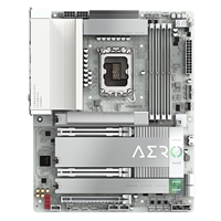 Gigabyte Z890 AERO G Intel 1851 Socket Motherboard, ATX, 4x DDR5 Slots, 5x M.2 Sockets, Fitted I/O Shield, 2x 2.5GbE LAN, Wi-Fi 7, 1x DisplayPort / 1x USB-C (USB4)