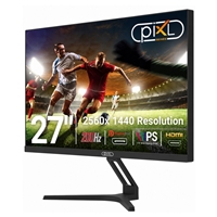 piXL X-Series GS27QIDPHA 27 Inch QHD IPS Gaming Monitor with 200Hz Refresh Rate, 2560 x 1440 Resolution, 1ms Response Time, 2x HDMI 2.0 & 2x DisplayPort 1.4