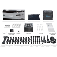 Seasonic PRIME TX ATX 3.1 (PRIME-TX-1600-ATX30) 1600W PSU, 135mm Fan, 80 PLUS Titanium, Fully Modular, Individual Black Cables with Braided Pattern, 12 Years Warranty