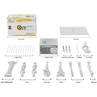 Seasonic CORE GX ATX 3.1  (SRP-CGX651-A5A32SF-W) 650W PSU, 120mm Fan, 80 PLUS Gold, Fully Modular, Individual White Cables with Braided Pattern, 7 Years Warranty - WHITE