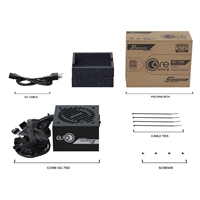 Seasonic CORE GC 750W 80 PLUS Gold ATX 3.1 Non-Modular PSU with 120mm Fan, Braided Cables & 5 Year Warranty, Black