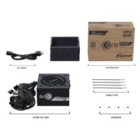 Seasonic CORE GC-650 650W 80 PLUS Gold ATX 3.1 Non-Modular PSU with 120mm HDB Fan, Braided Cables & 5 Year Warranty, Black