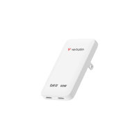 Verbatim Essentials Slim GaN Charger, 65W 2 x USB-C Ports White