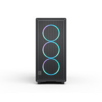 Fractal Design Epoch RGB Black ATX Mid Tower PC Case, Light-Tint Tempered Glass, Mesh Airflow Front, 3 x 120mm Momentum RGB Fans, USB-C 20Gbps, 360mm Radiator Support, 372mm GPU Clearance