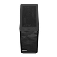Fractal Design Meshify 2 Compact Black Solid ATX Mid Tower PC Case, High-Airflow Mesh Front, Steel Side Panels, 2 x 140mm + 1 x 120mm Fans, USB-C 20Gbps, 360mm Radiator and GPU Support