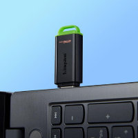 Kingston DataTraveler Exodia DTXG2/256GB USB Flash Drive, 256GB, USB 3.2 Gen 1, Green / Black, Snap-on Cap Design