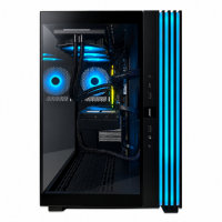 Be Quiet LX600 RGB lighting, AMD Ryzen 7 9850X3D 8 Core 16 Threads, 5.60GHz Boost, Kingston 32GB RGB DDR5, 2TB NVMe, Gigabyte RTX5080 16GB, Be Quiet 360mm RGB Liquid Cooler, Windows 11 Home